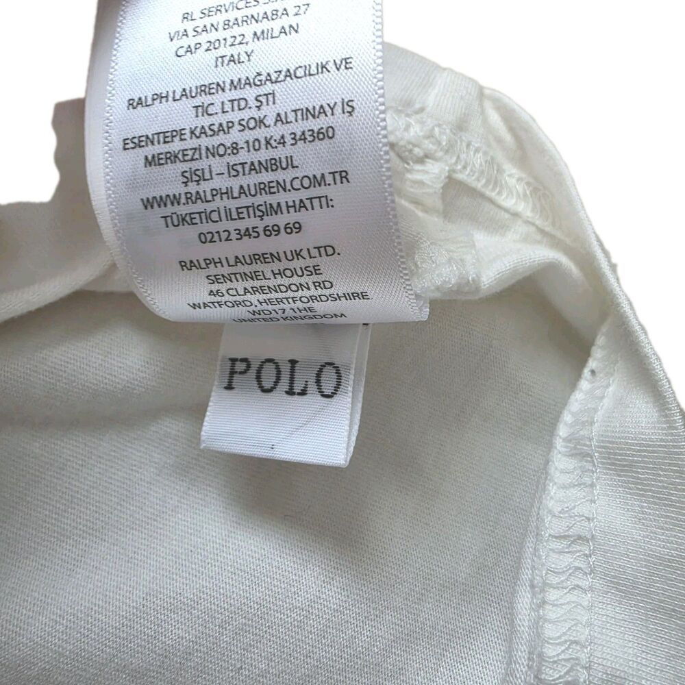 Polo Ralph Lauren Boys Corduroy-Logo Cotton Jersey Tee White Little Kid, Size 5 - Picture 6 of 6